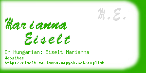 marianna eiselt business card